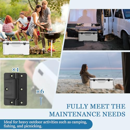Black Oversized Mechanical Hinge for Igloo Coolers - 1 Pack