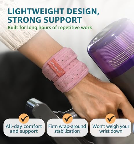 Adjustable Wrist Brace for TFCC Tears - Pink, 1 Pack