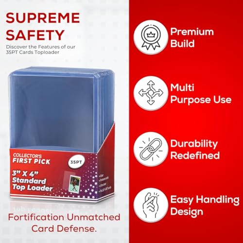 Premium 35PT Top Loaders for Trading Cards - Clear Card Sleeves