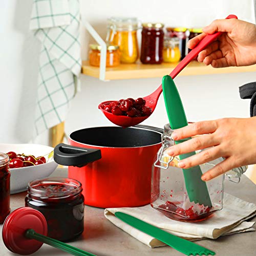 Magnetic Lid Lifter & Debubbler Canning Tools Set - Green