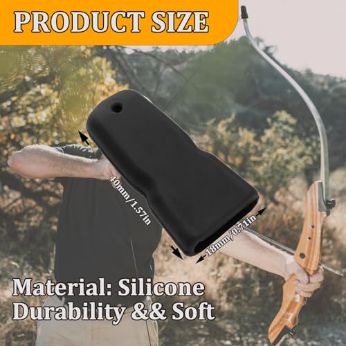 Recurve Bow Tip Protector - 2 Pcs Durable Silicone Guards