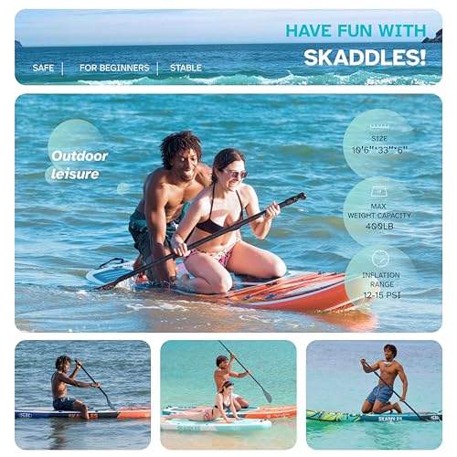Inflatable Stand Up Paddle Board 10’6” - Mint Green Wood Grain