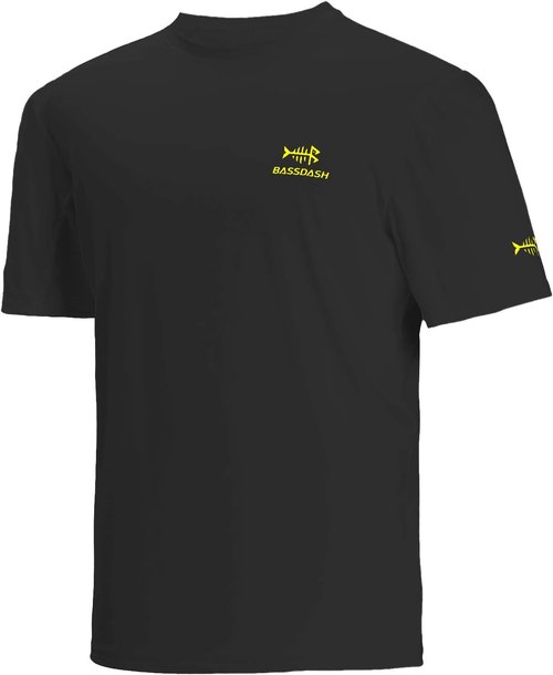 BASSDASH Men's Fishing Shirt - UPF 50+ Sun Protection | Short Sleeve UV T-Shirt