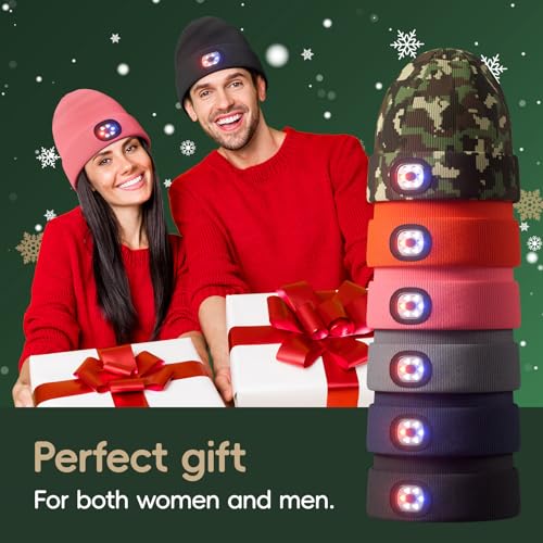 Unisex Beanie with Light - Black Gift for Men & Women