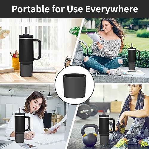 Silicone Boot for Stanley Quencher H2.0 40oz Tumbler - Black