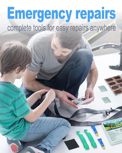 Bike Tire Repair Kit with Heavy-Duty Levers and Patches