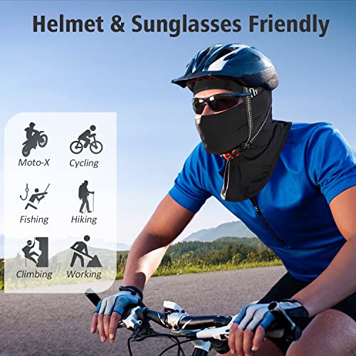 Cooling UV Balaclava Face Mask,Summer Ice Silk for Motorcycle