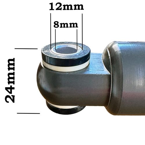 Inkesky Bike Rear Shocks with Coil Spring, Suspension Absorber for Mountain Bike/MTB/eBike (150mmx550lbs)