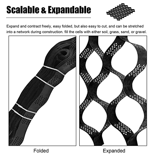 Heavy Duty HDPE Ground Grid for Driveway & Erosion Control - 4m x 9m
