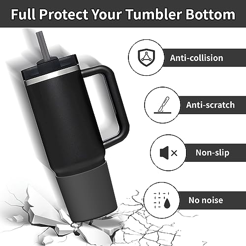Silicone Boot for Stanley Quencher H2.0 40oz Tumbler - Black