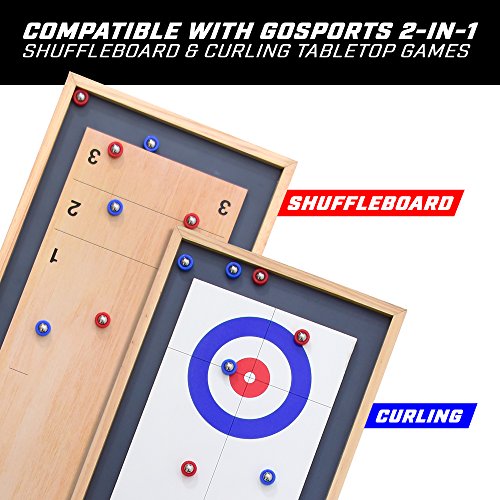 GoSports Mini Shuffleboard & Curling Replacement Set of 8 Rollers