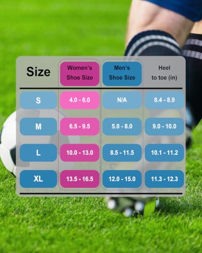 CWVLC Men's & Women's Knee High Soccer Socks Small Navy Blue - Cotton & Moisture-Wicking