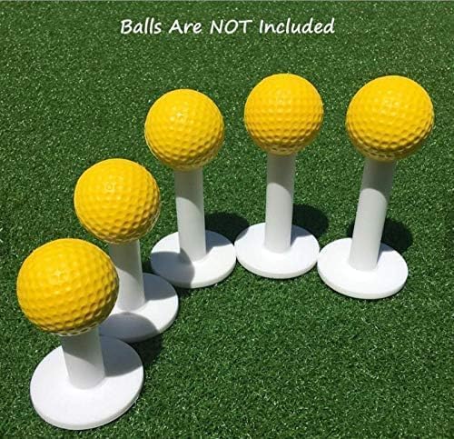 Rubber Golf Tees Set for Driving Range - 3, 2.5, 2 Inch