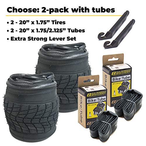 Eastern Bikes 20 Inch Bike Tire with Tube for Kids & BMX - Includes Tools