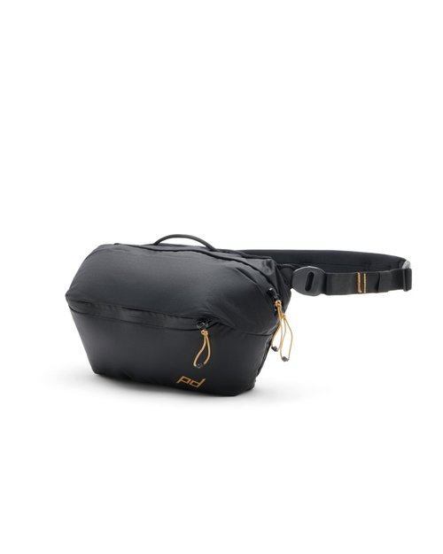 Peak Design Outdoor Sling 2L, Black, Padded Adjustable Shoulder Strap for Crossbody or Waist Carry, 2 Mesh Pockets, Ideal for Carrying Cameras & Small Essentials, Versatile Sling Bag for Men & Women