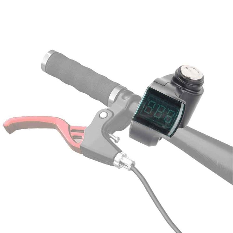 Keenso Electric Voltmeter, Portable Throttle Voltmeter with Digital Voltage Display and Lock for 12-99V Scooter Tricycle and Spare Parts