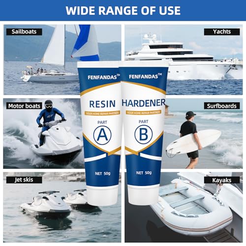 Marine Fiberglass Repair Kit - Gel Coat Repair for Boats