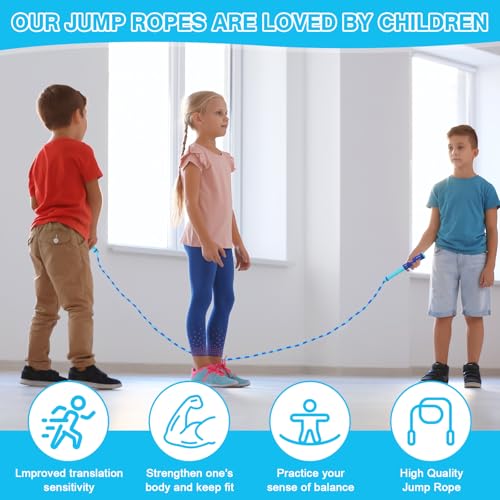 Adjustable Beaded Jump Rope - 2 Pack for Kids & Adults