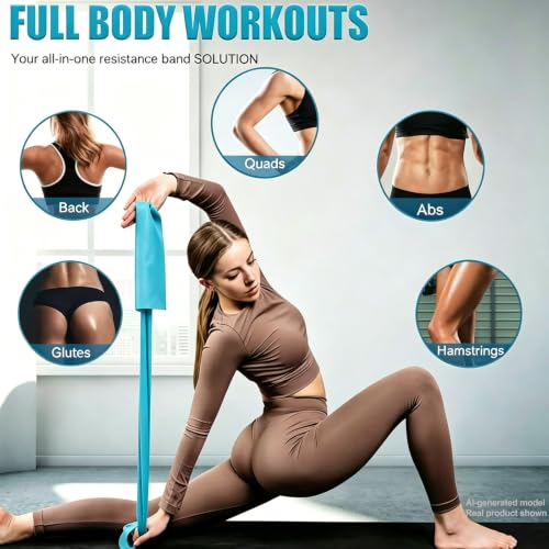 Long Resistance Bands for Strength Training, Therapy & Yoga