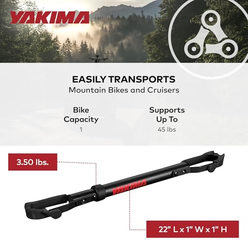 Bike Crossbar Adapter for Hitch Racks - Supports 1 Bike Up to 45lbs