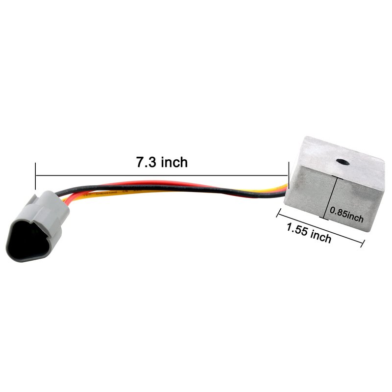 Roykaw Club Car Precedent 12V Voltage Regulator for 2004-up 4-Cycle Gas Golf Cart Replaces OEM #1025159-01, 1028033-01