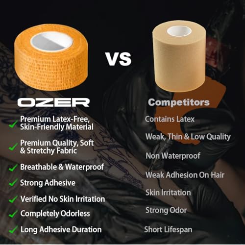 12 Pack Self-Adhesive Cohesive Bandage Wrap - 1 Inch x 5 Yards