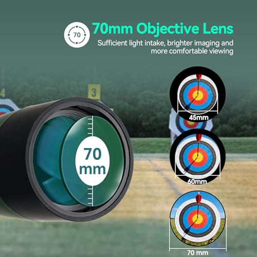 Spotting Scope 25-75x70 with Tripod & Phone Adapter - Waterproof