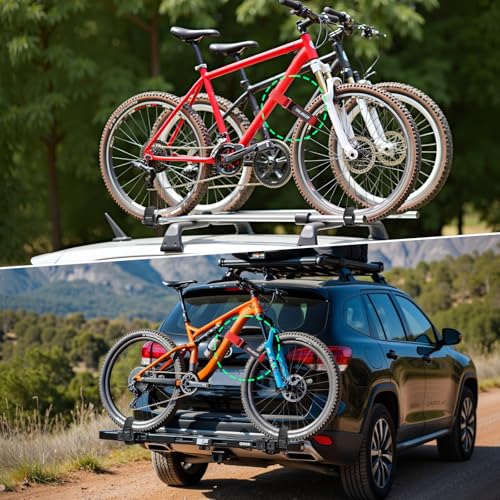 26'' Anti-Slip Bike Rack Straps - Heavy-Duty Silicone Coating (2 Pcs)