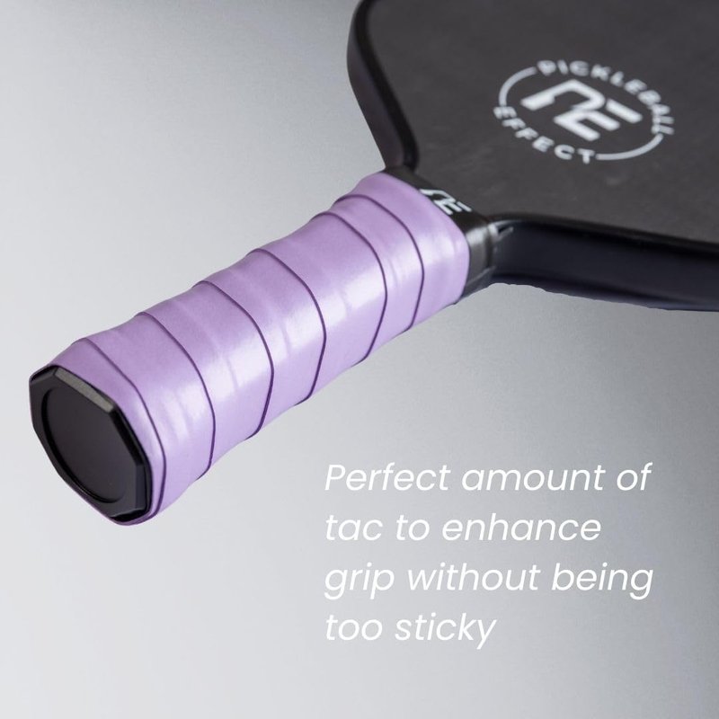 Pickleball Paddle Grip - Slip-Free Tennis Racket Grip Tape - High Performance Comfort Tac Overgrip for Easy Hold - Purple