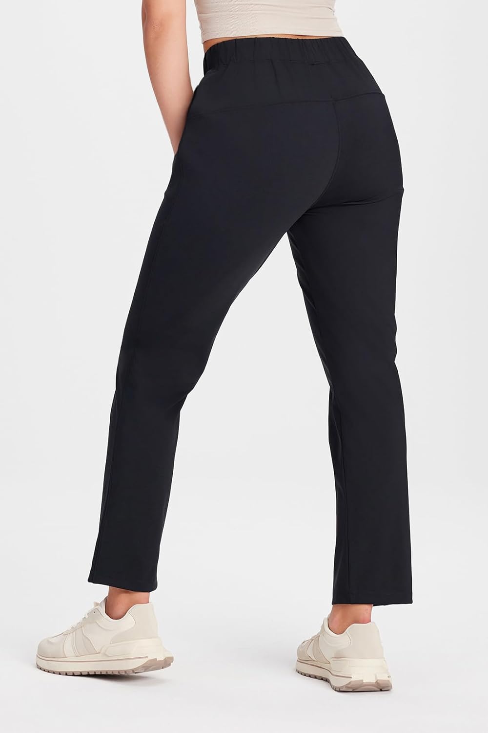 Yogipace 7/8 Stretch Ankle Pants - Women's Tapered Work Pants with Pockets | Petite, Regular, Tall Sizes