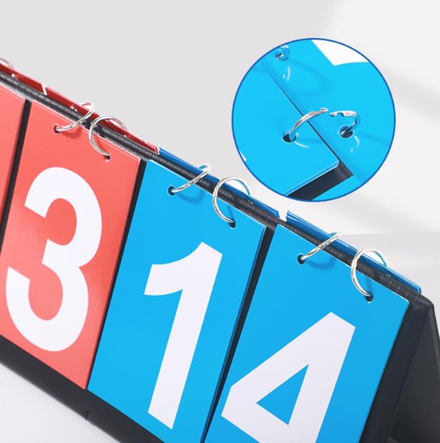 Portable 4-Digital Sports Flip Scoreboard - Multi-Sport Use