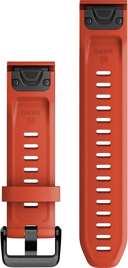 Garmin QuickFit 20 Flame Red Silicone Band