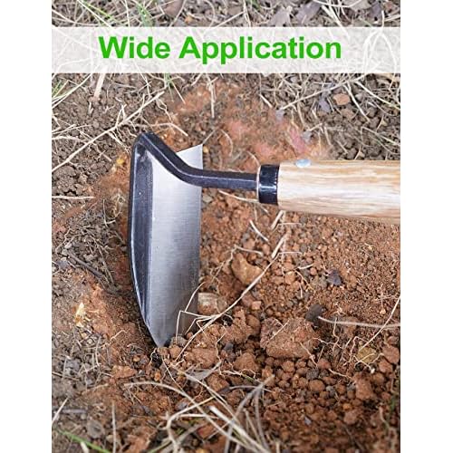TOYPOPOR Japanese Weeding Sickle Hoe, Gardening Tools, Weed Remover, Hand Weed Cutter, Kama Twisted Scythe with High Carbon Steel Blade for Cutting Grass, Soil loosening, harvesting, Digging