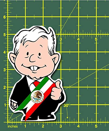 Amlo Lopez Obrador Precision Cut Decal - 2-Pack, 5.5x3.3