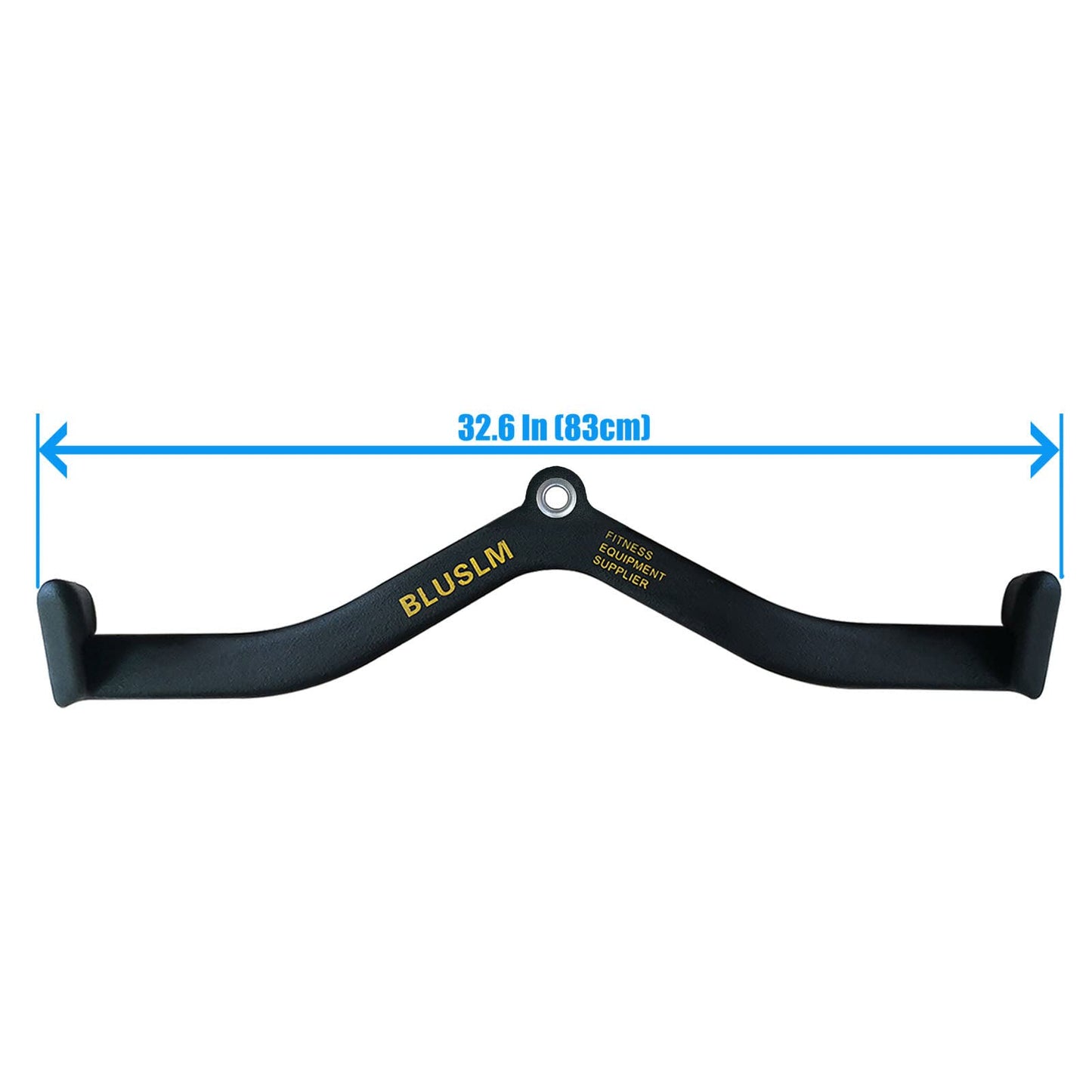 BLUSLM LAT Pull Down Bar for Cable Machine, LAT Pulldown Attachments T-bar V-bar Cable Attachment for Gym, Back Tricep Strength Training Handle