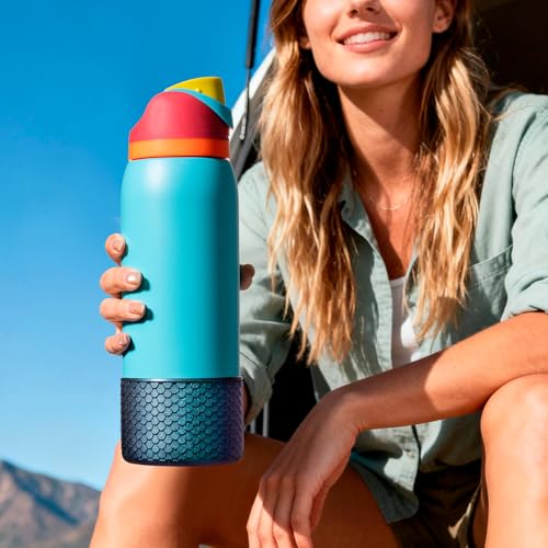 Silicone Bottom Boot for Owala 40oz FreeSip Water Bottle - Regular Rose Pink