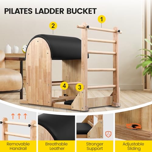 Pilates Ladder Barrel - Adjustable Spine Corrector for Home Gym