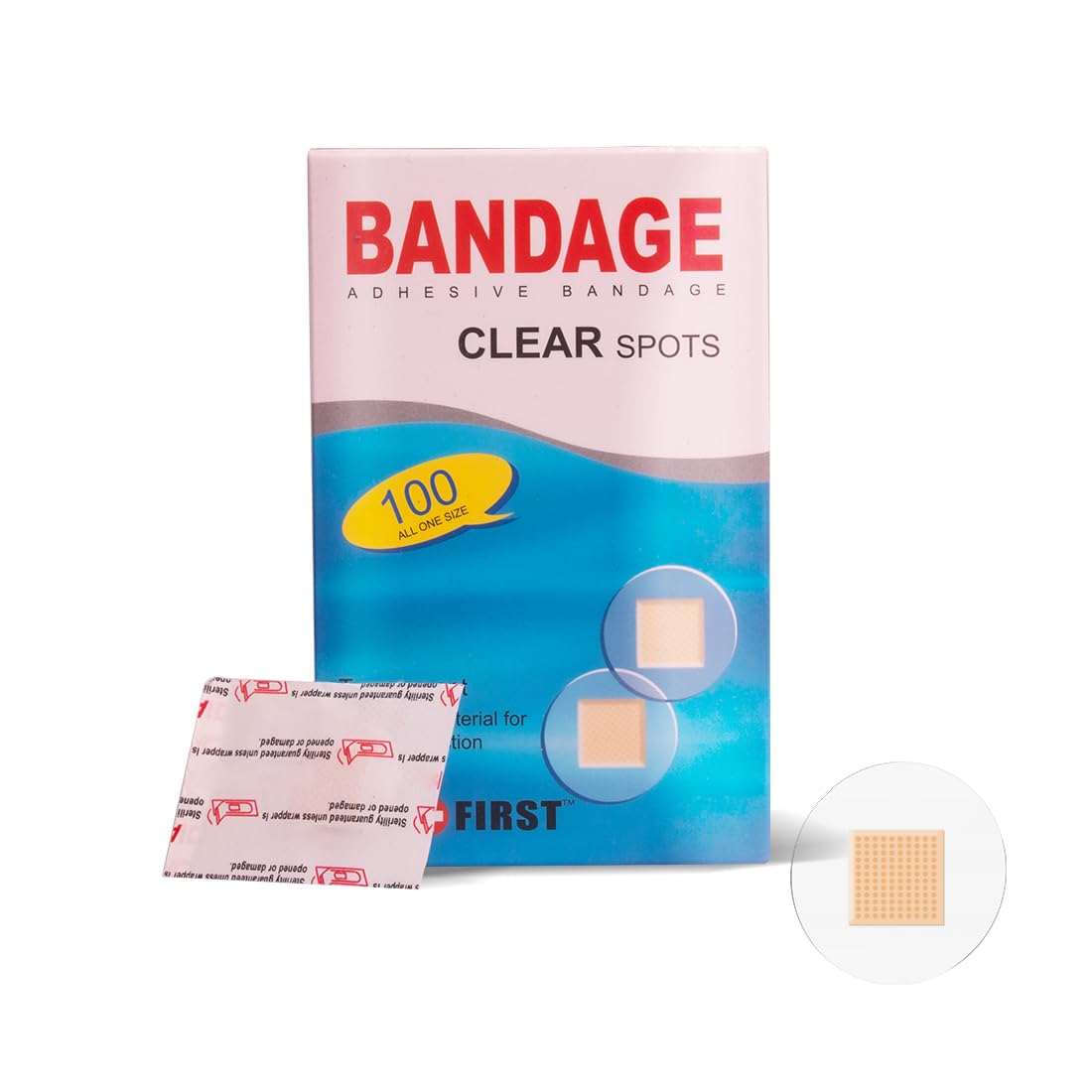 200pcs Adhesive Spot Bandage Flex Fabric Adhesive Bandages 0.87 Inch Diameter Round Bandage for Wound Care and Hides Skin Spots Ideal for Small Incisions