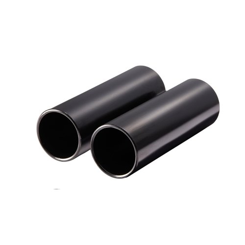 Juscycling Cr-Mo Steel BMX Pegs, Non-Threaded Grinding Pegs, 110mm Length, 38mm Diameter, 14mm Axle Hole with 3/8" Adapter, (Black)