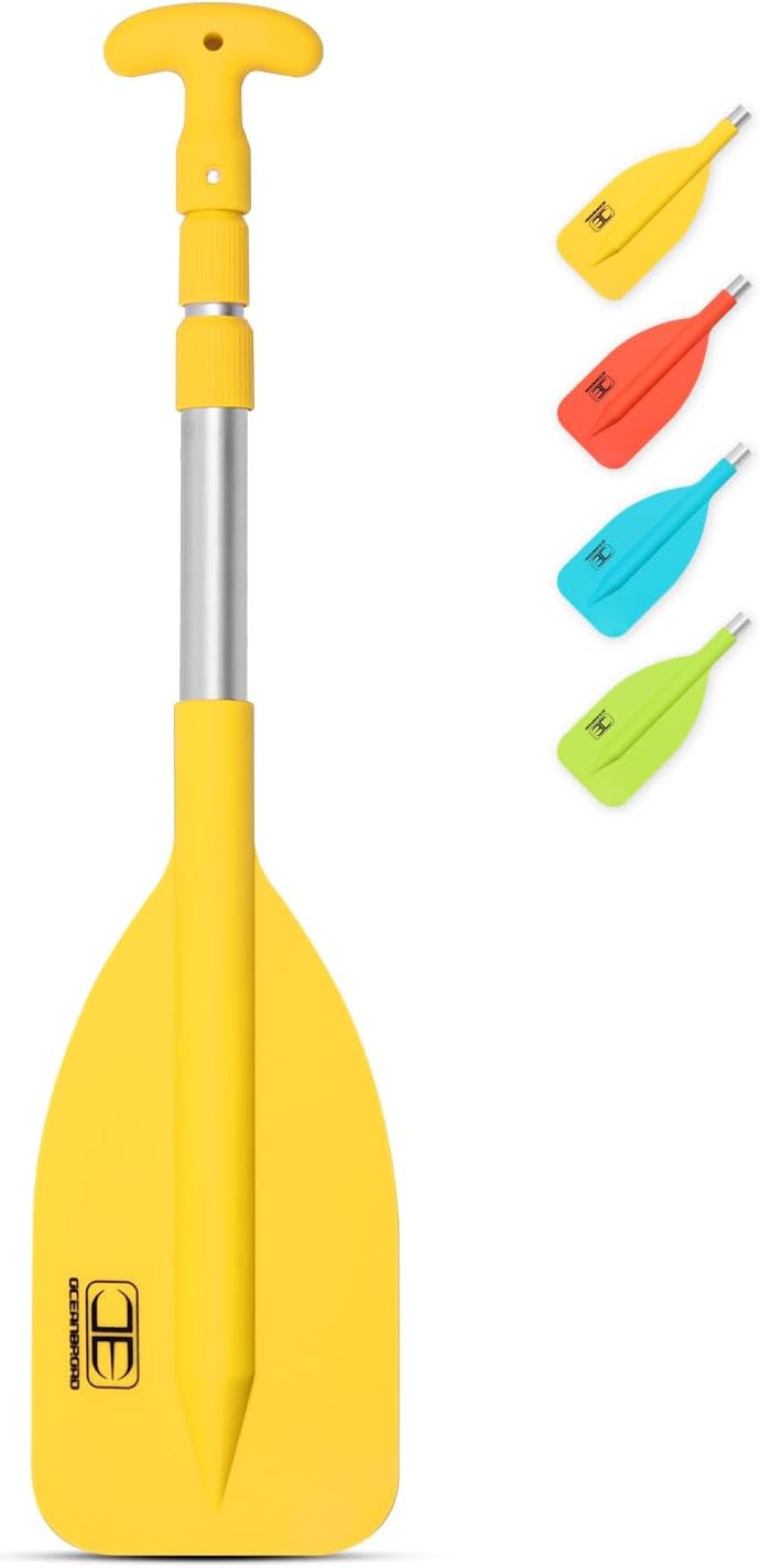 OCEANBROAD Telescoping Emergency Paddle - Adjustable 21'' to 42'' | Lightweight Aluminium for Kayaking & Canoeing