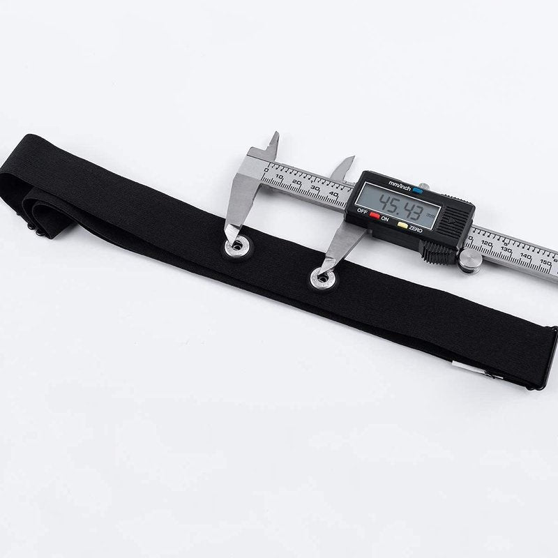 XUXIN Heart Rate Monitor Chest Strap Replacement Exercise Strap Compatible with Wahoo Tickr Polar H10 H9 H7 Garmin HRM Coospo Heart Rate Monitor Replacement Chest Strap(Black, M-XXL)