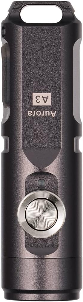 RovyVon A3 Gen 4 Mini Keychain Flashlight - Super Bright 650 Lumens, USB-C Rechargeable, Water-Resistant, Compact for Everyday Carry (Gun Grey)
