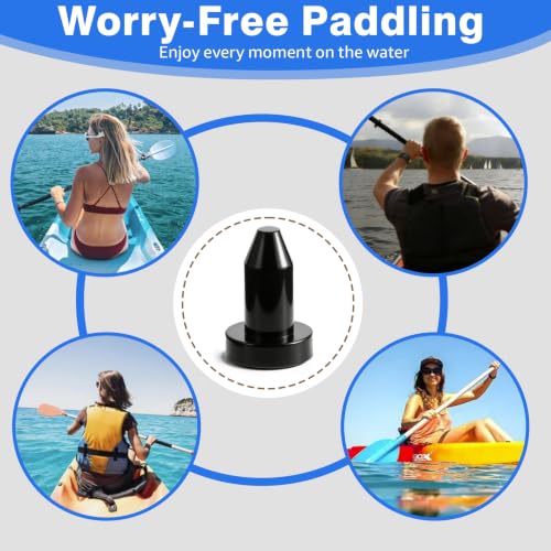 4-Pack 1/2-Inch Kayak Drain Plugs - Universal Flexible Rubber Scupper Plugs