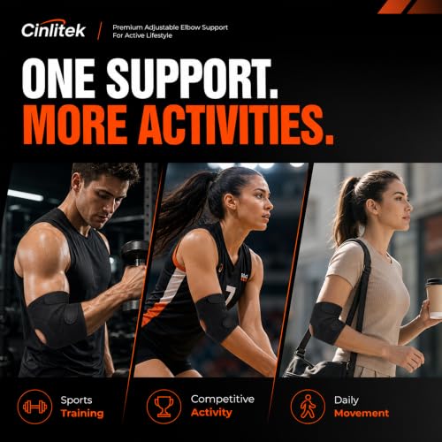 Tennis Elbow Brace - Adjustable Compression Support for Sports