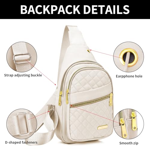 Small Sling Bag for Casual Use - Unisex Crossbody Backpack
