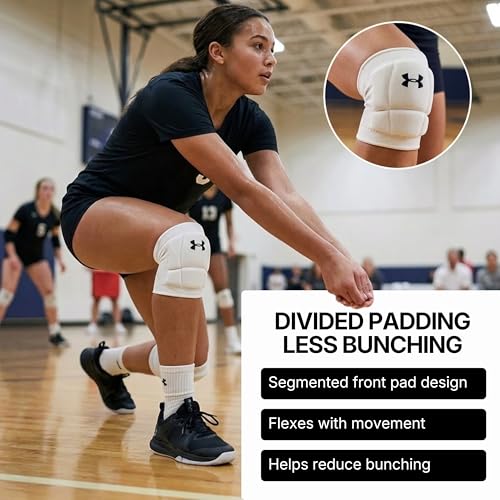 Volleyball Knee Pads - Set of 2, White, Medium