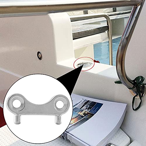 316 Stainless Steel Boat Gas Cap Key - 2 Pack Heavy Duty Deck Fill Plate Tool