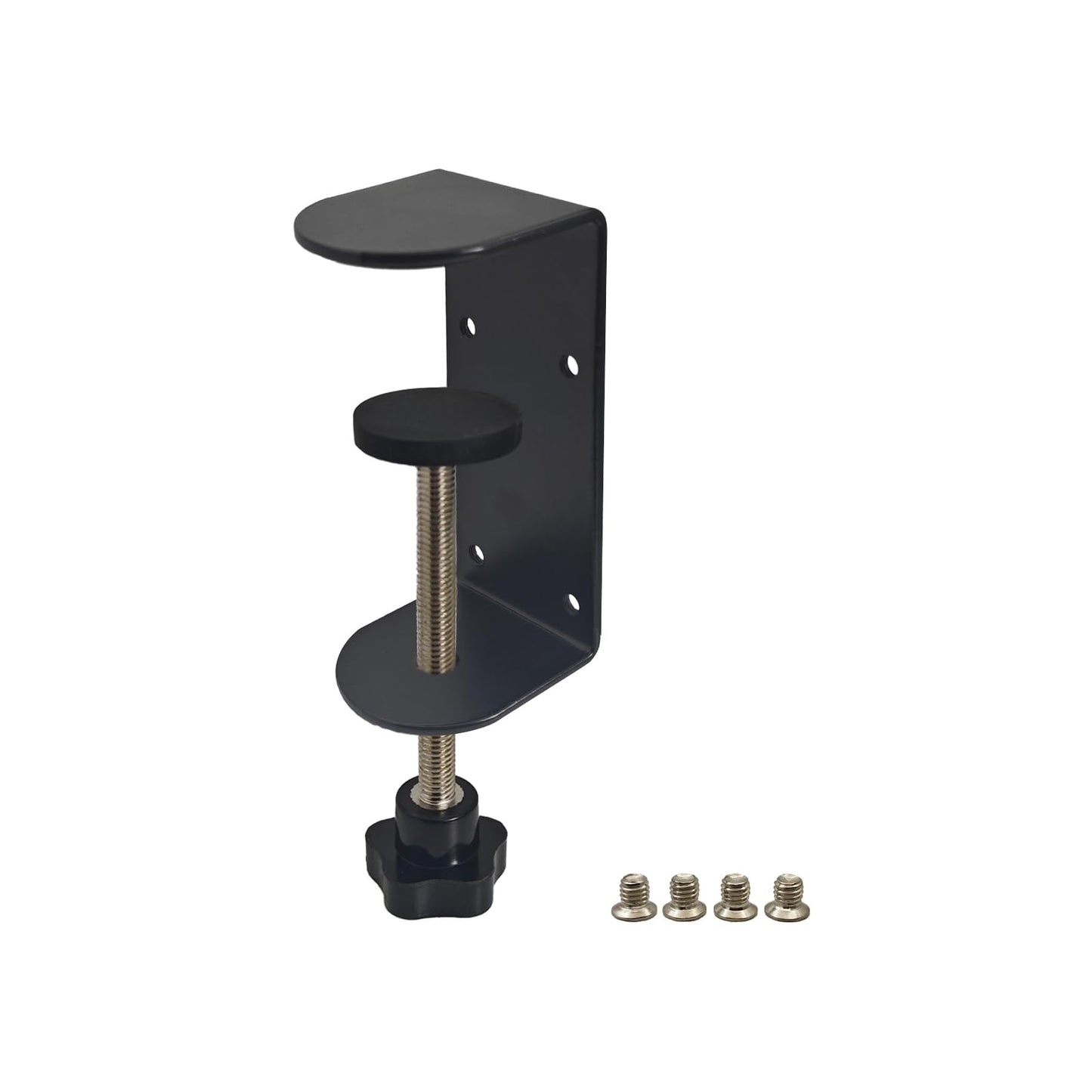 Jhanw 3 inch C-Clamp with Four Small Holes in the back, 1-Pack Adjustable Desk C Clamps for Range 0.35"~3.37", Versatile Clamp for Brake, Parts Assembly, Fastening, Welding, Woodwork, Metal Work