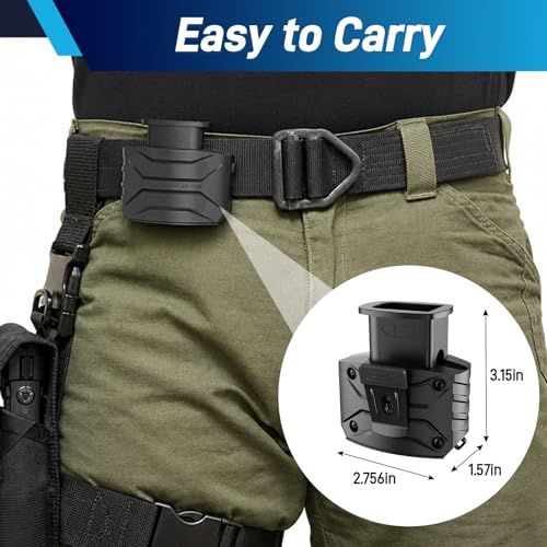 Glock 9mm Speed Loader with Belt Clip - Durable Nylon Design