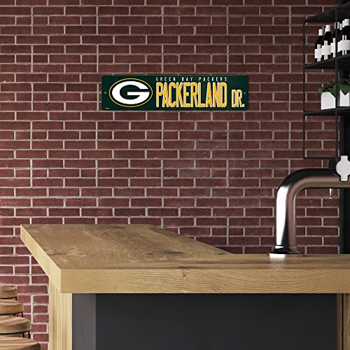 Green Bay Packers Plastic Street Sign - 4" x 16" Indoor/Outdoor